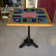 Vintage bistro table hand-painted by Bing, Cannes, 1990s.