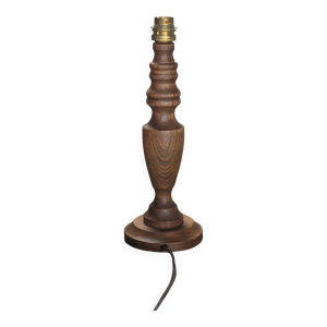pied de lampe bois vintage