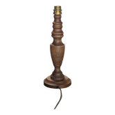 wood lamp, vintage wooden lamp base, table lamp, living room lamp