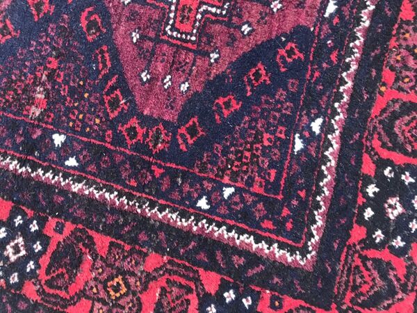 Tapis ancien belutch afghan fait main 100x154 cm