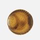 Lot de 4 assiettes plates à poisson céramique marron Digoin Sarreguemines