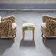 Pair of armchairs flower 50s