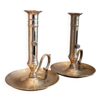 La Redoute x Selency pair of brass candle holders 08