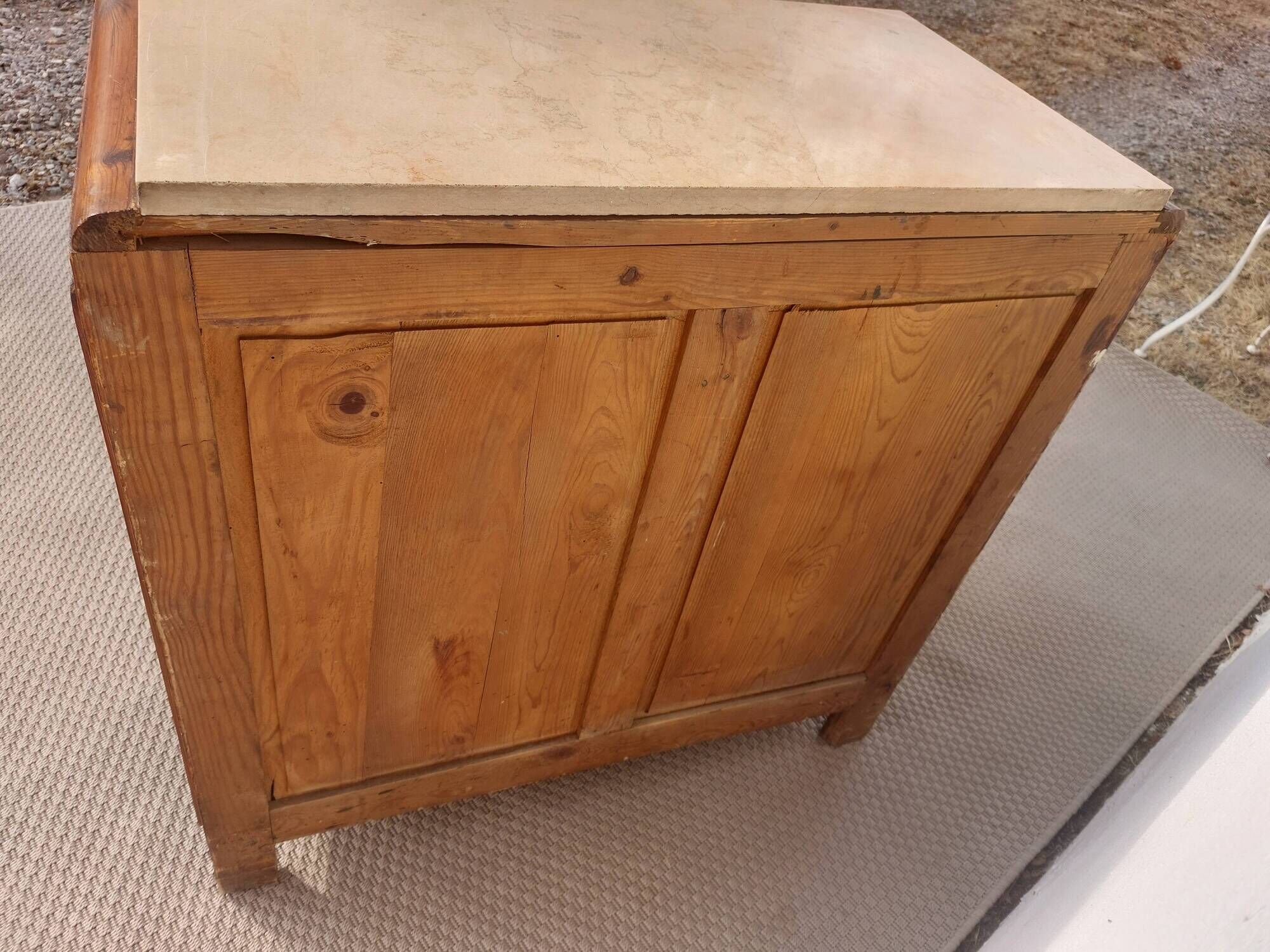 Mado buffet, marble top, vintage