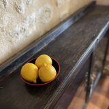Black lacquered teak display case