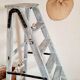 Old wooden stepladder