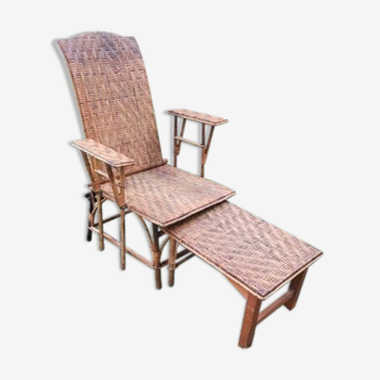 Rattan long chair