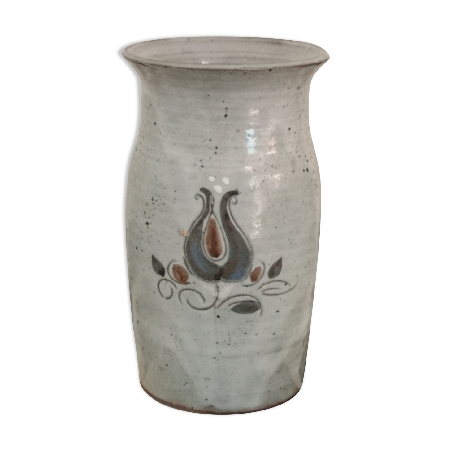 Vase en grés signé AH