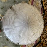 Art Deco period lamp in glass and brass