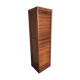 Vintage curtain binder in solid oak 5 shelves