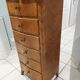 Semainier Louis XV en bois de rose milieu XXeme