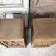 Pair of Art Deco bedside tables in oak