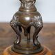 Paire de bougeoirs en bronze période Meiji vers 1870