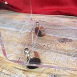 1970 plexiglass rolling side table