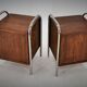 1940s Pair of Bauhaus Bedside Tables, Czechoslovakia