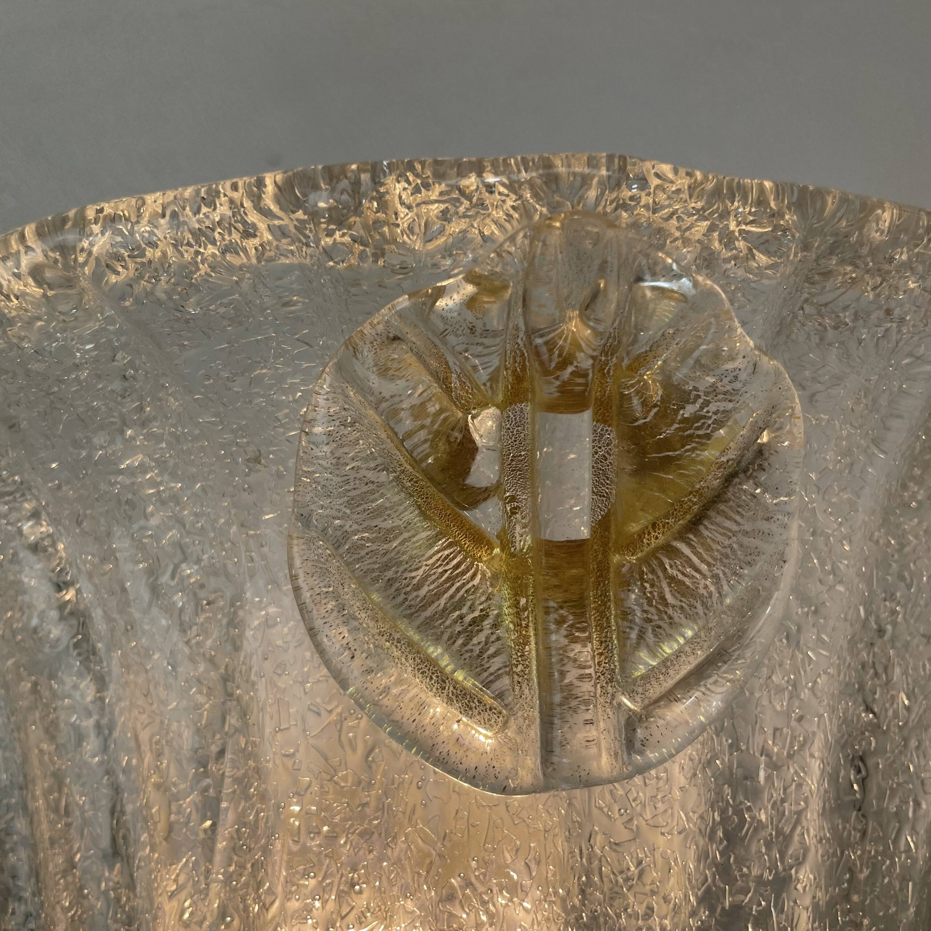 Pair of Murano Graniglia Wall Lamps att. To Italamp, Italy, 1980s