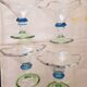 Set of 4 vintage glass ice cream bowls.