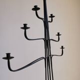 Large Wrought Iron Floor Candelabra, 1950s