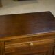 Brutalist bedside table/occasional furniture in oak from the 1960s.