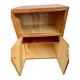 Scandinavian bar cabinet on casters