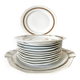 Art Deco porcelain dessert plates and platter