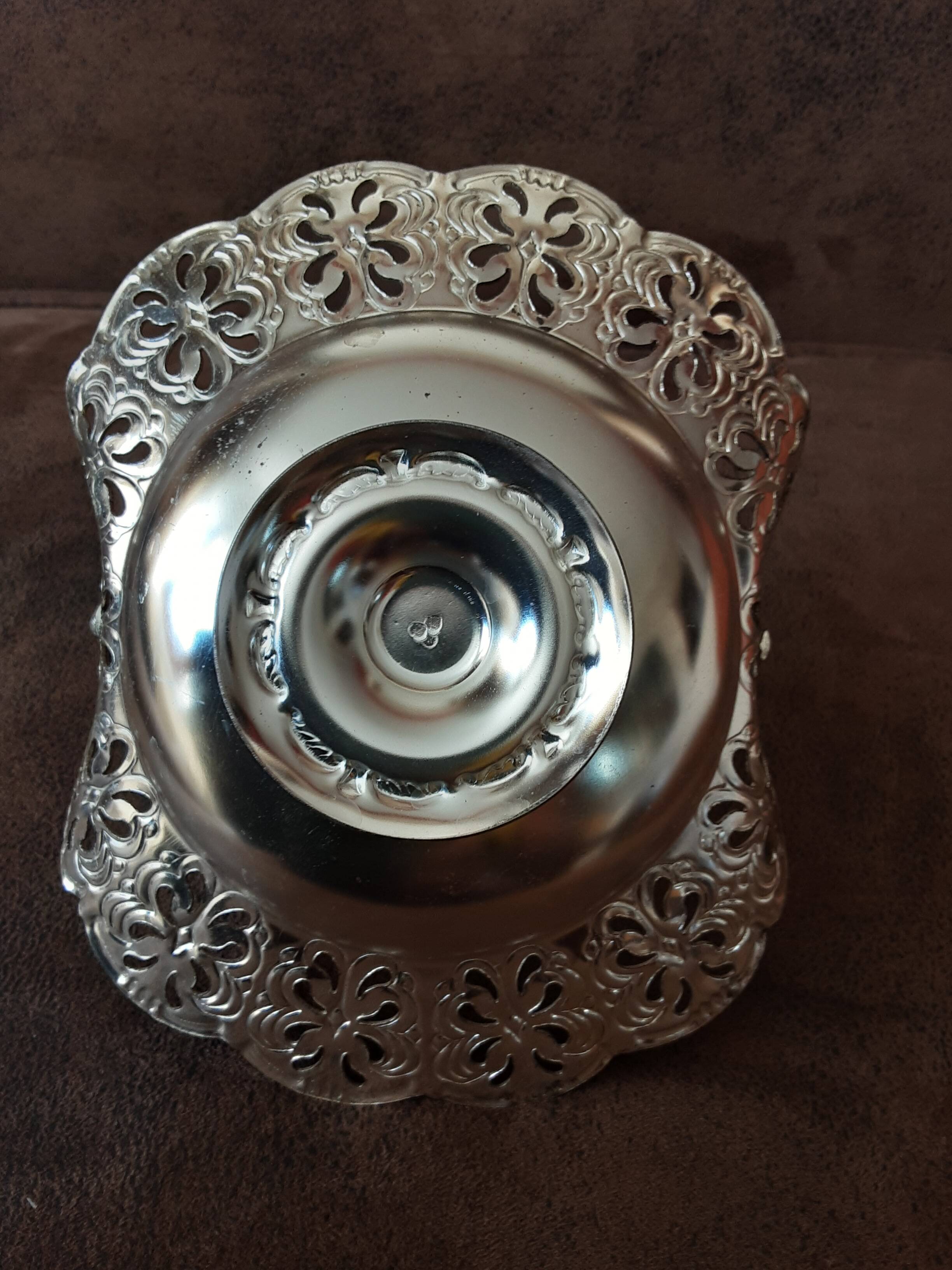 Small vintage metal basket