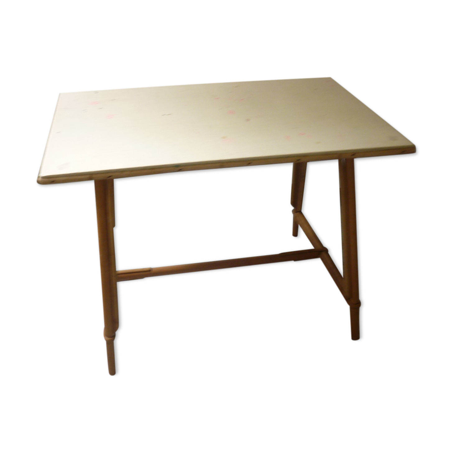 Vintage rattan table