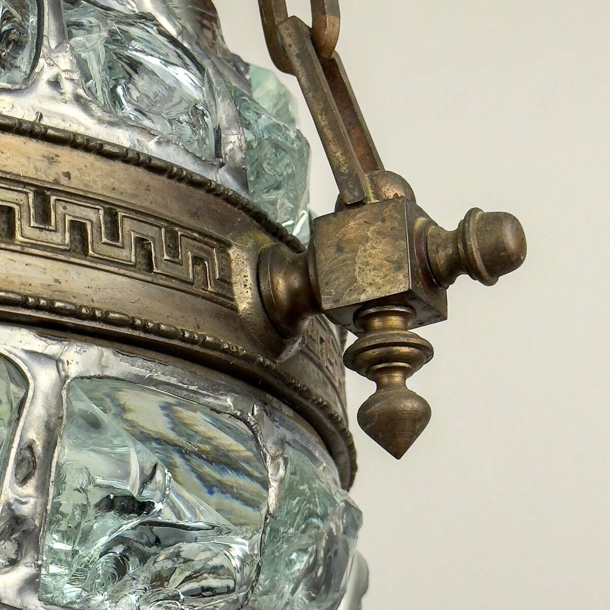 Antique style Art Nouveau chandelier with chains, Austria, 1890s