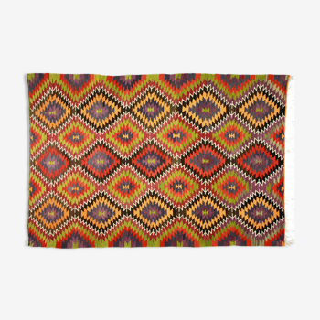 Anatolian handmade kilim rug 292 cm x 206 cm