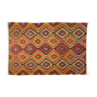 Anatolian handmade kilim rug 292 cm x 206 cm