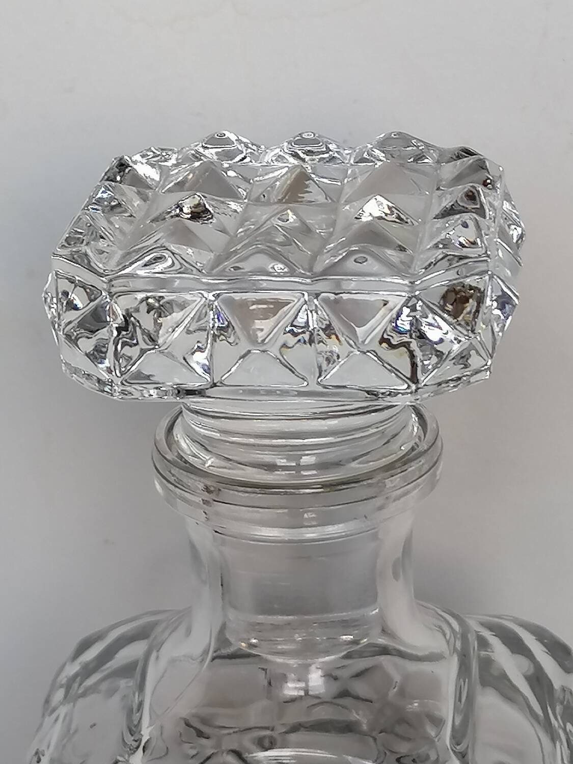 Crystal diamond whiskey bottle