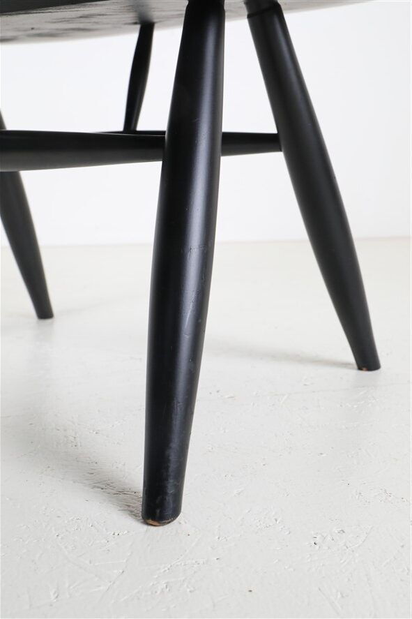 Asko / Ilmari Tapiovaara “Mademoiselle” spindle back lounge chair / Mid Century Modern Design / Finland / 1950s-1960s / black