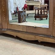 Art Deco bedroom wardrobe in walnut burl, made in the 1940s