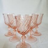5 verres à shot tourbillonnants Luminarc Rosaline
