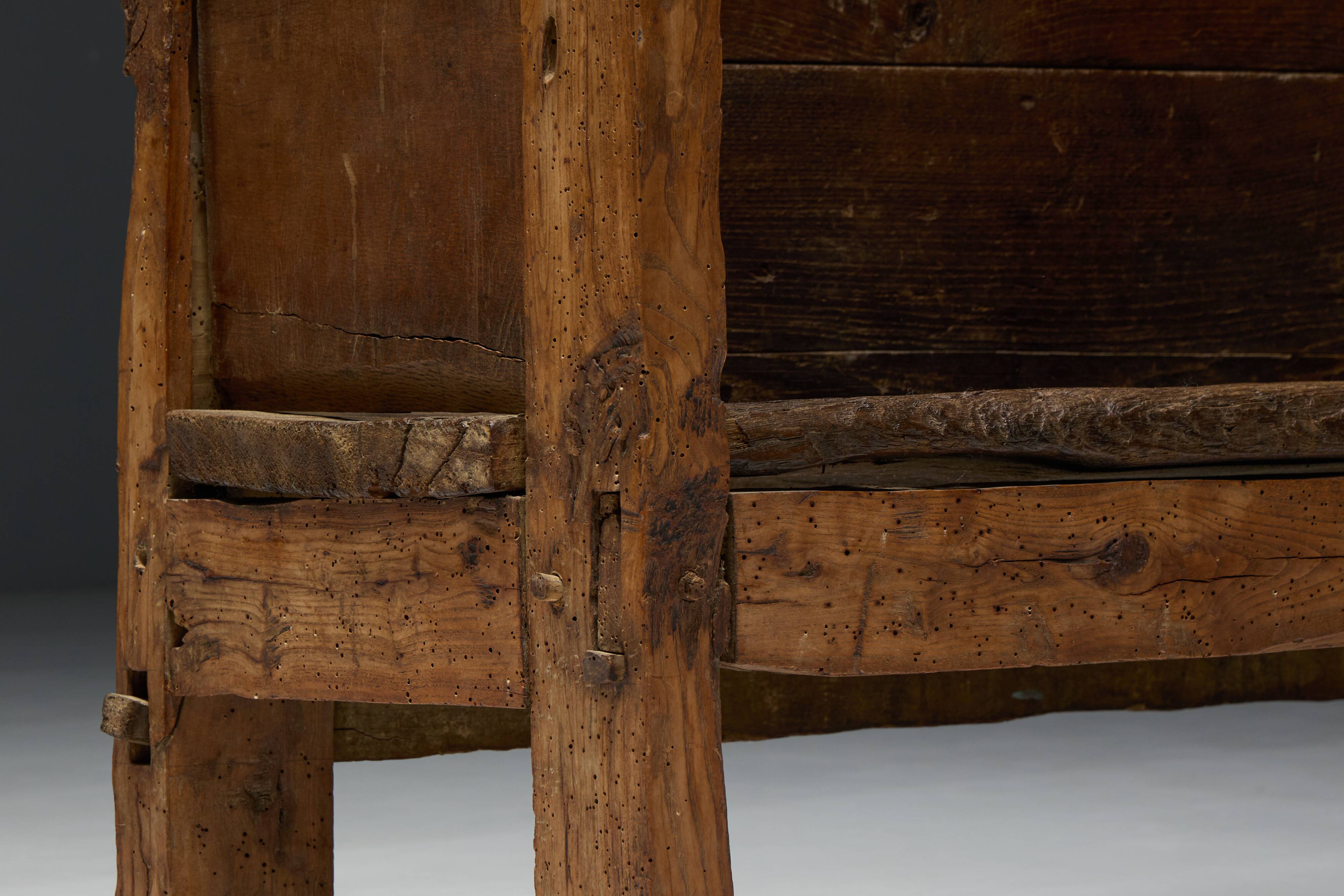 Primitive Robust Bench, France, 19th Century