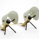 Pair of Mid Century Modern metal brass table and wall lamps by Ernest Igl