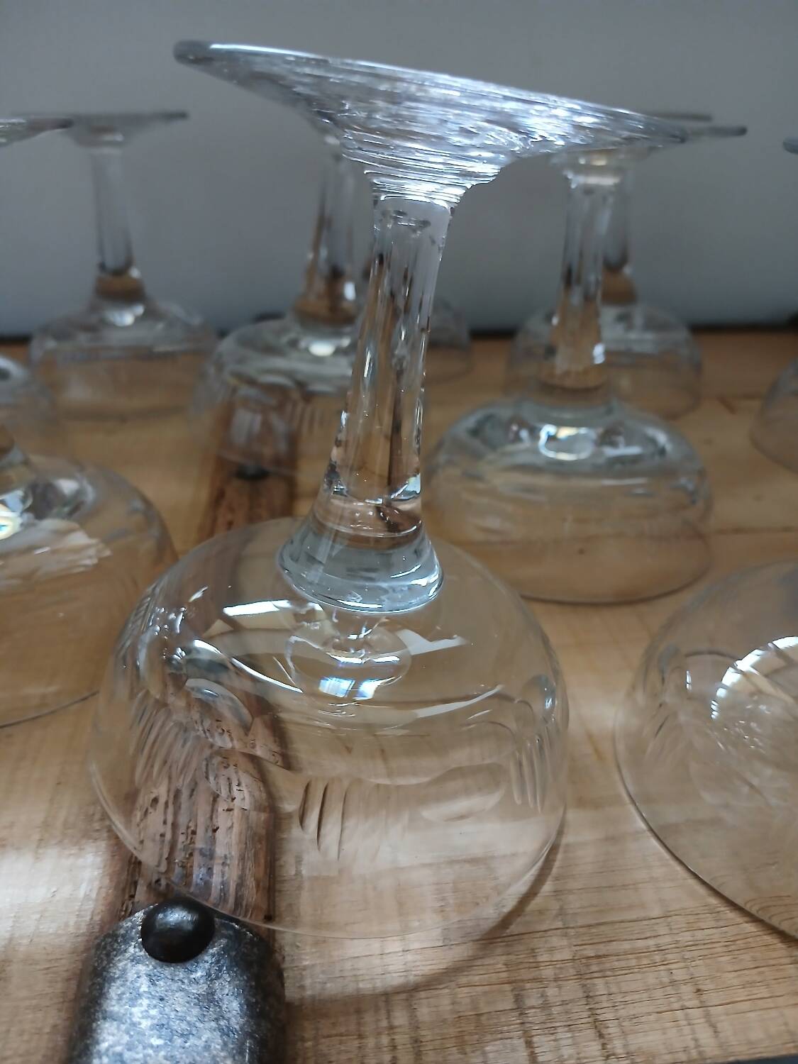 11 antique champagne glasses