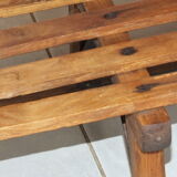 Old wooden toboggan Abel Rossignol