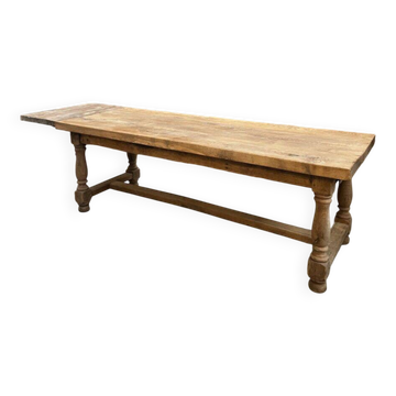 Early 20th century oak farmhouse table