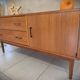 Low Scandinavian design sideboard in teak
