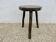Brutalist stool in solid wood