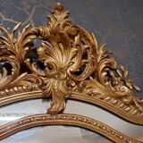 19th century mirror with parecloses 173 x 105