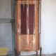 Marquetry display cabinet, curved Louis XV style, signed Marquant