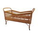 Vintage rattan baby bed