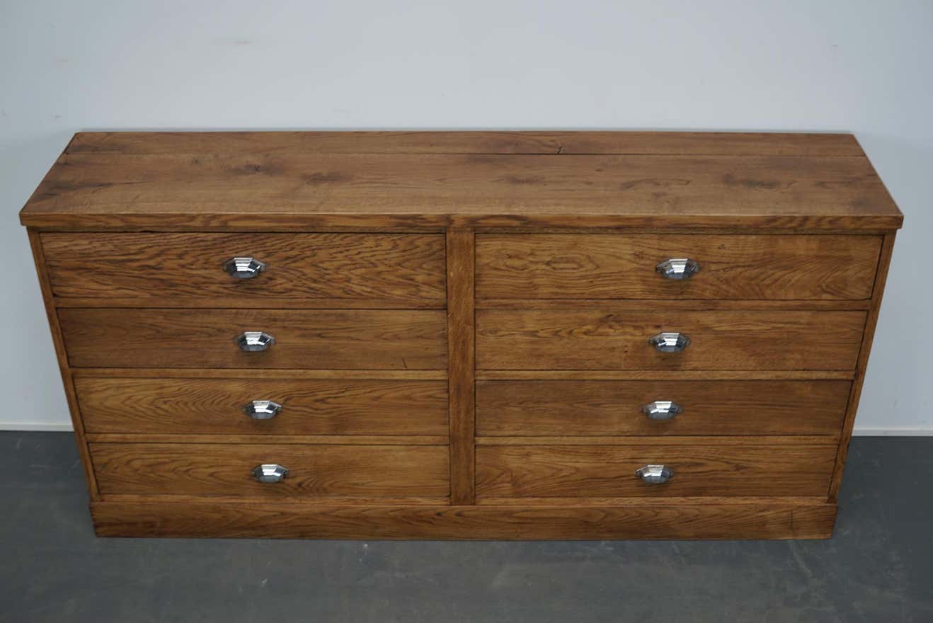Apothecary furniture in oak France 1930