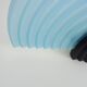 Pair of AV Mazzega wall lights in blue Murano glass. 1980s