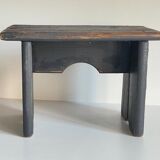Vintage patinated grey stool