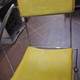 Set of 4 vintage tubular armchairs – modernist design from the 60s and 70s