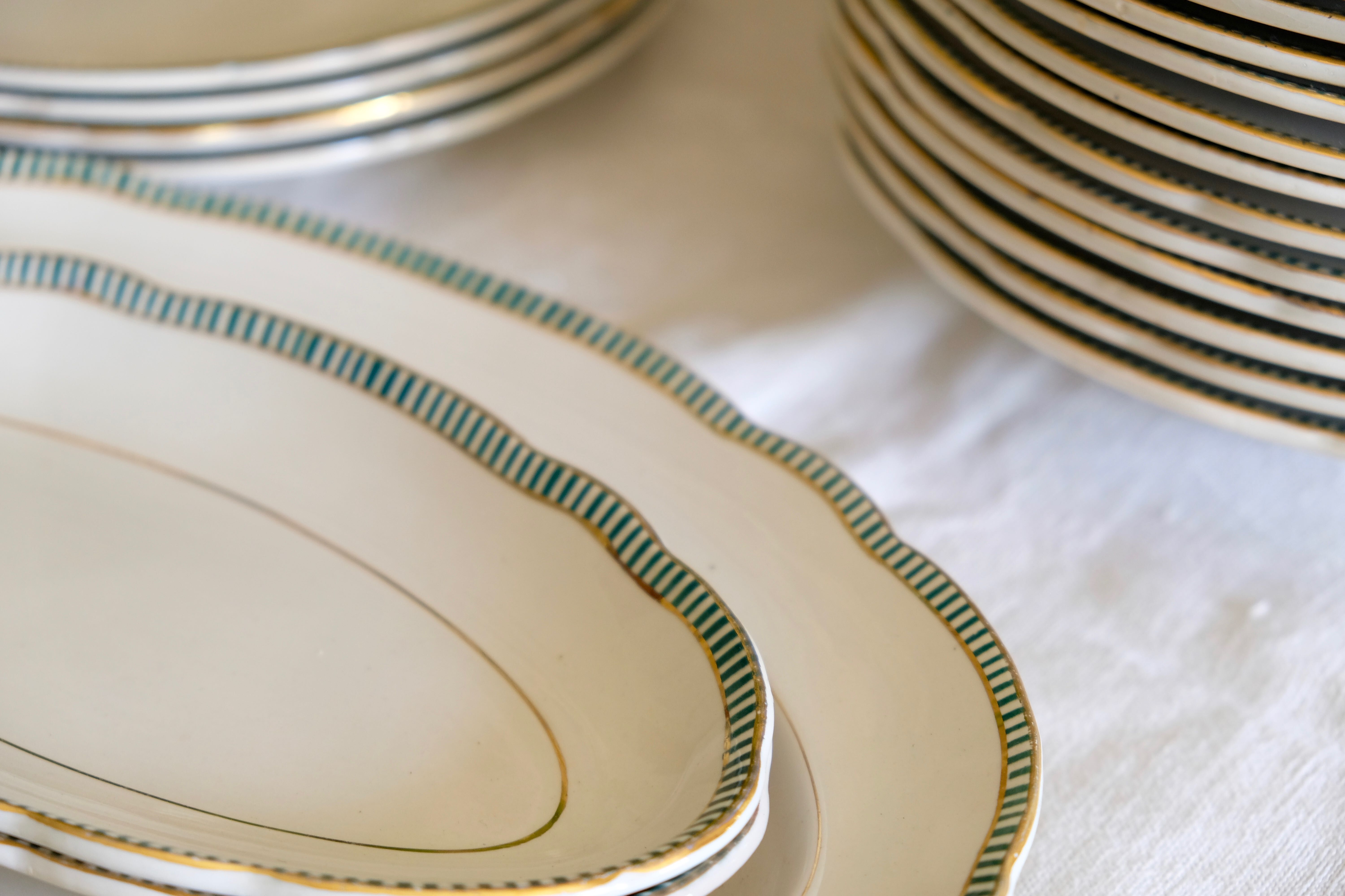 Porcelain ravier collection ''Juan'' Sarreguemine Digoin 1950