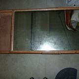 Rattan coffee table with mirror top